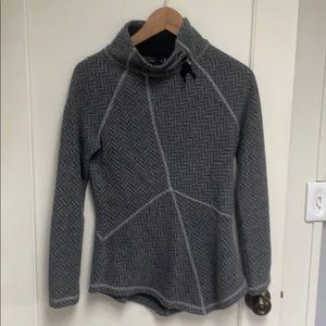 Wool pullover sweatshirt tunic